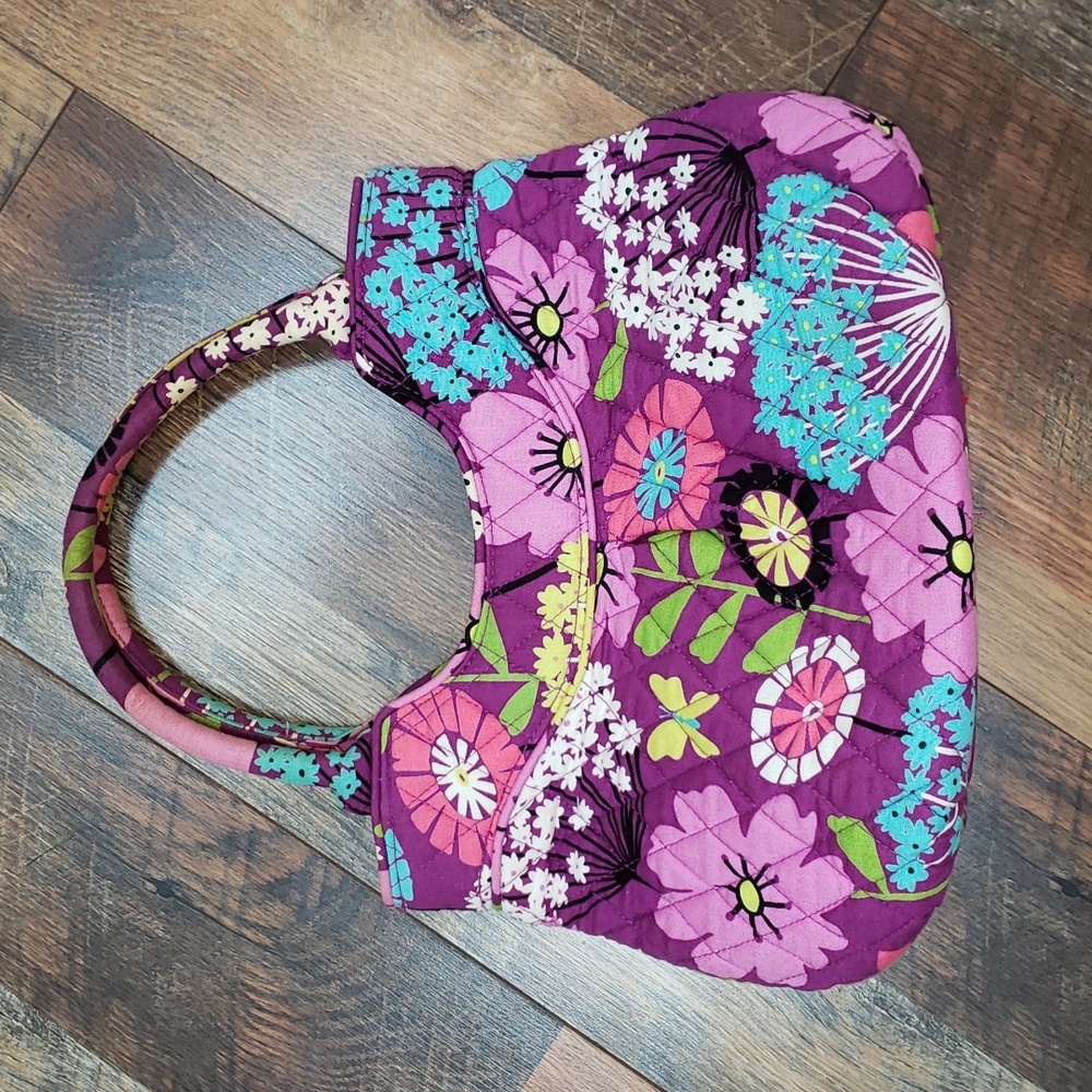 Vera Bradley Pink, Purple, Blue Floral Top Handle Small Handbag